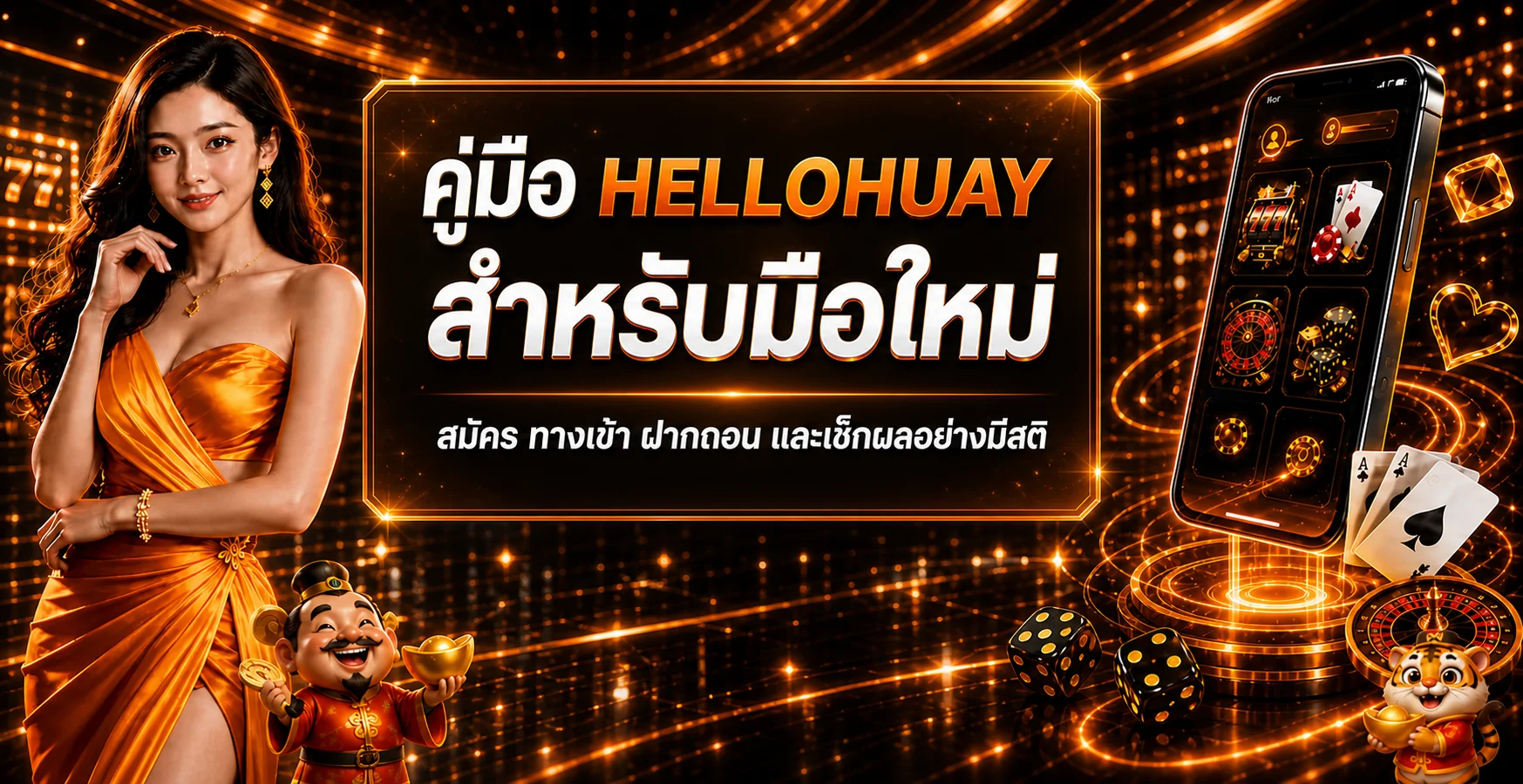 HELLOHUAY คู่มือมือใหม่ สมัคร ทางเข้า ฝากถอน และเช็กผล